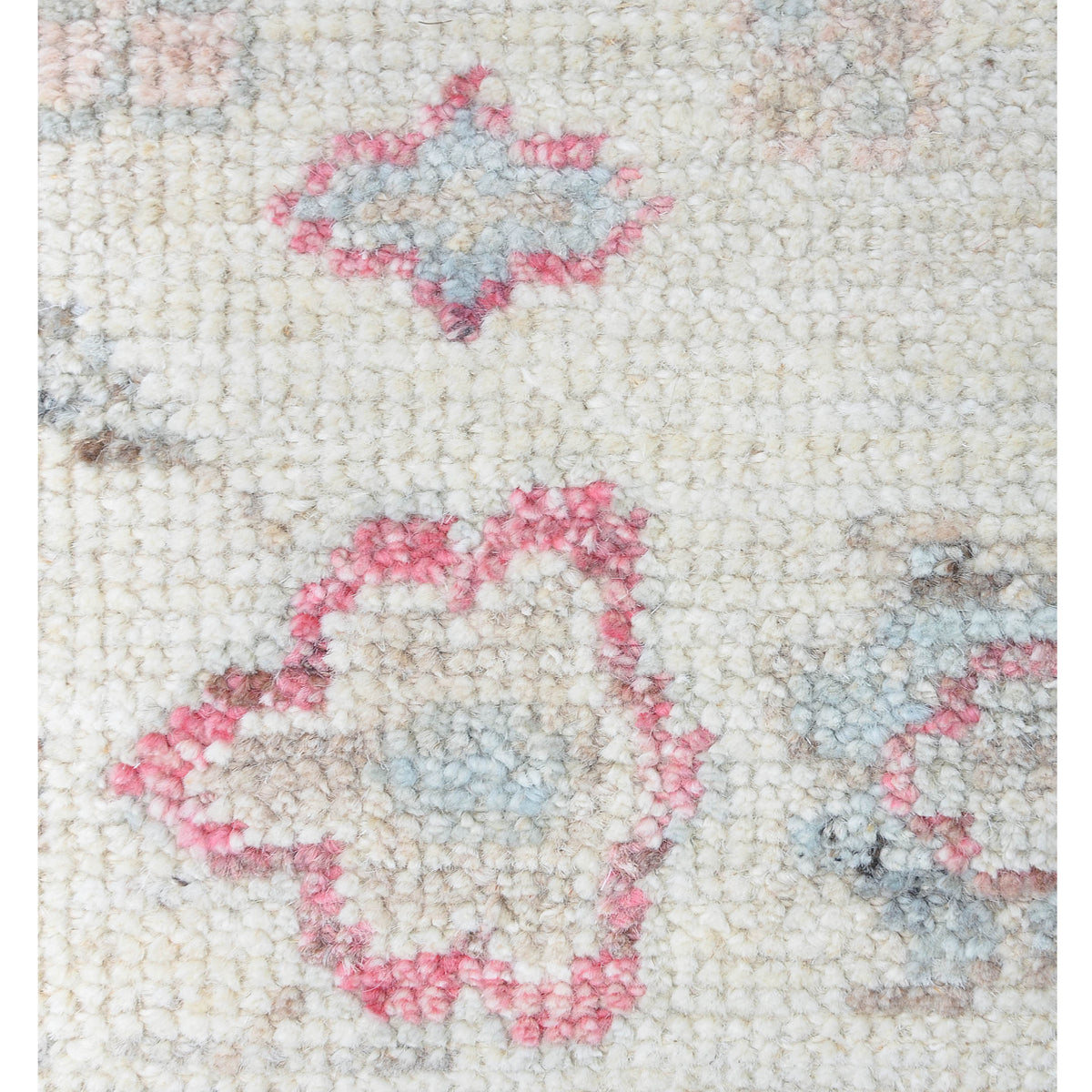 Pacific Ushak Wool Weft 42431 Ivory Grey Transitional Hand Knotted Rug
