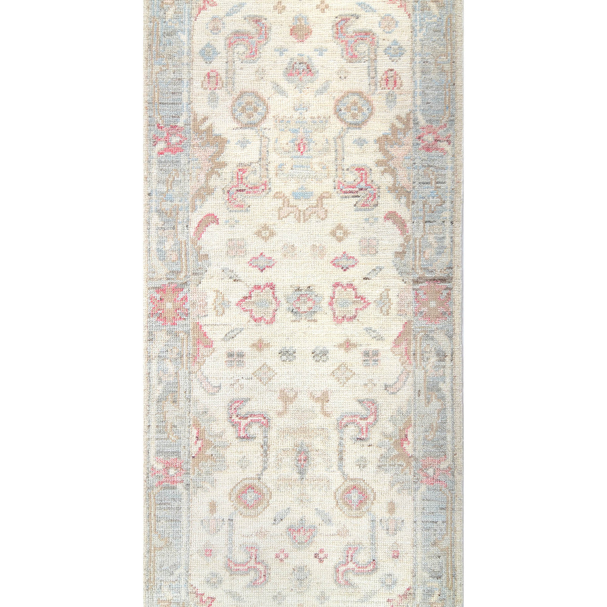 Pacific Ushak Wool Weft  Ivory Grey Transitional