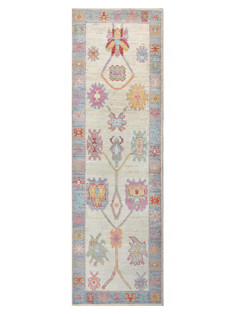 Pacific Ushak Wool Weft  Ivory Grey Transitional