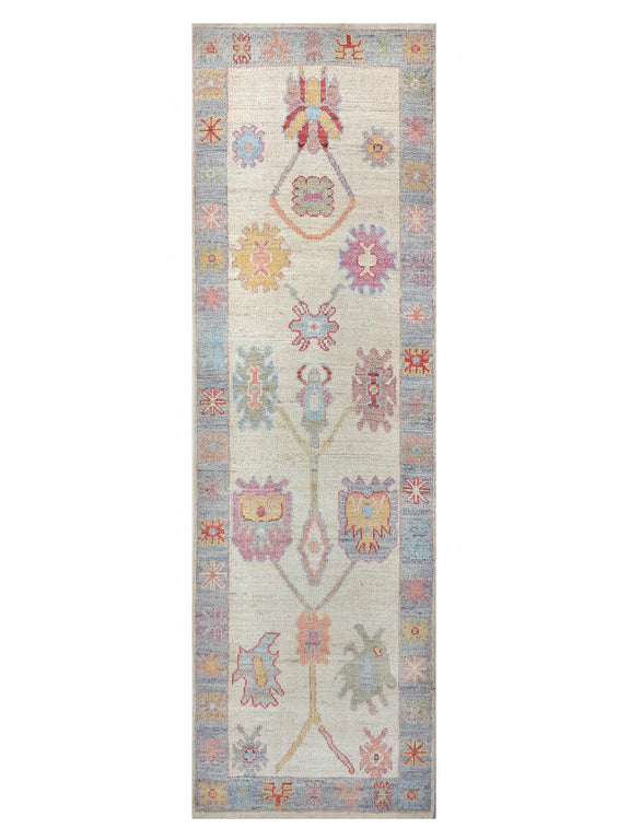 Pacific Ushak Wool Weft  Ivory Grey Transitional