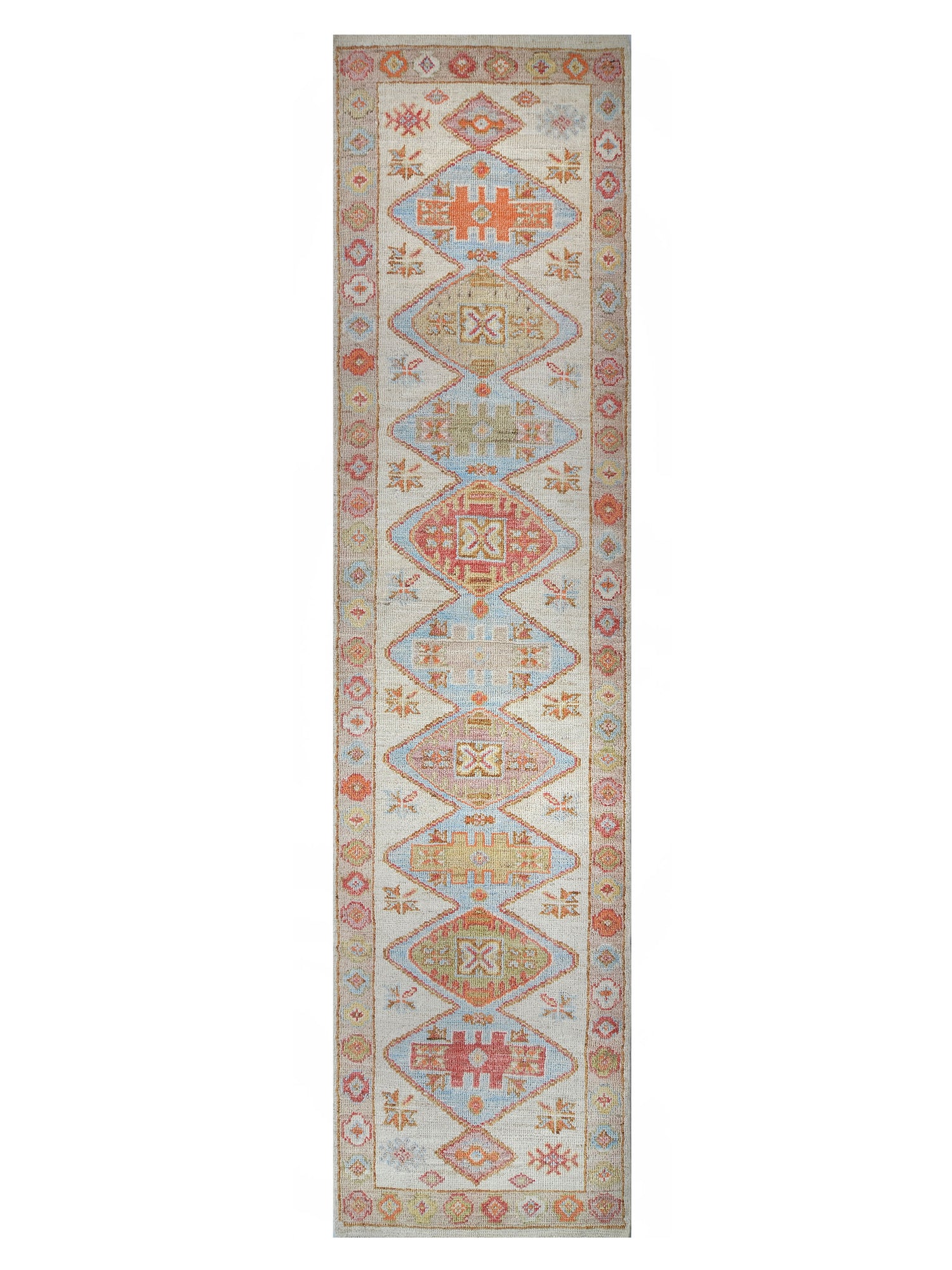 Pacific Ushak Wool Weft  Ivory Beige Transitional