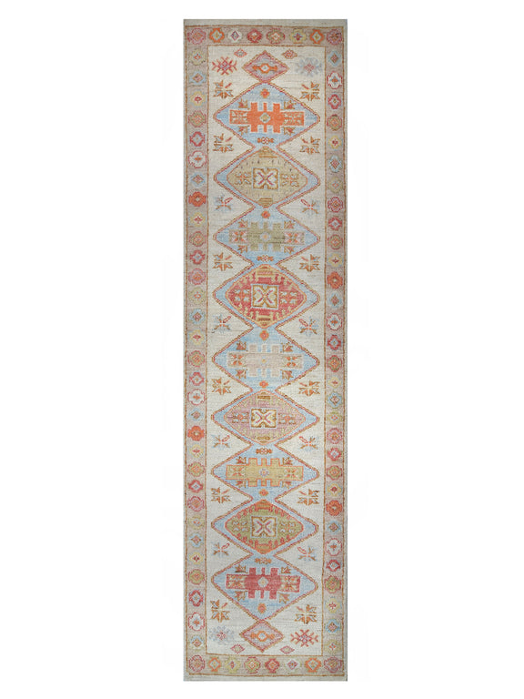 Pacific Ushak Wool Weft  Ivory Beige Transitional