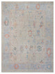 Pacific Ushak Wool Weft  Beige Grey Transitional