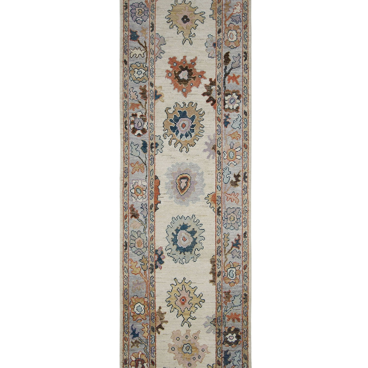 Pacific Ushak Wool Weft  Beige Lavender Transitional