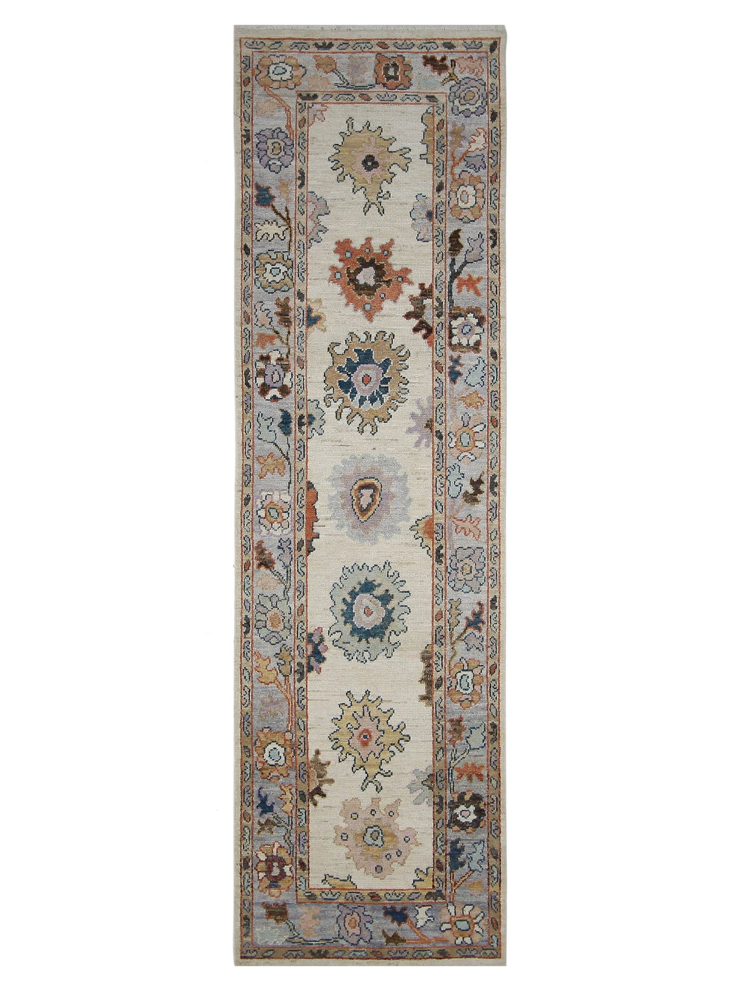Pacific Ushak Wool Weft  Beige Lavender Transitional