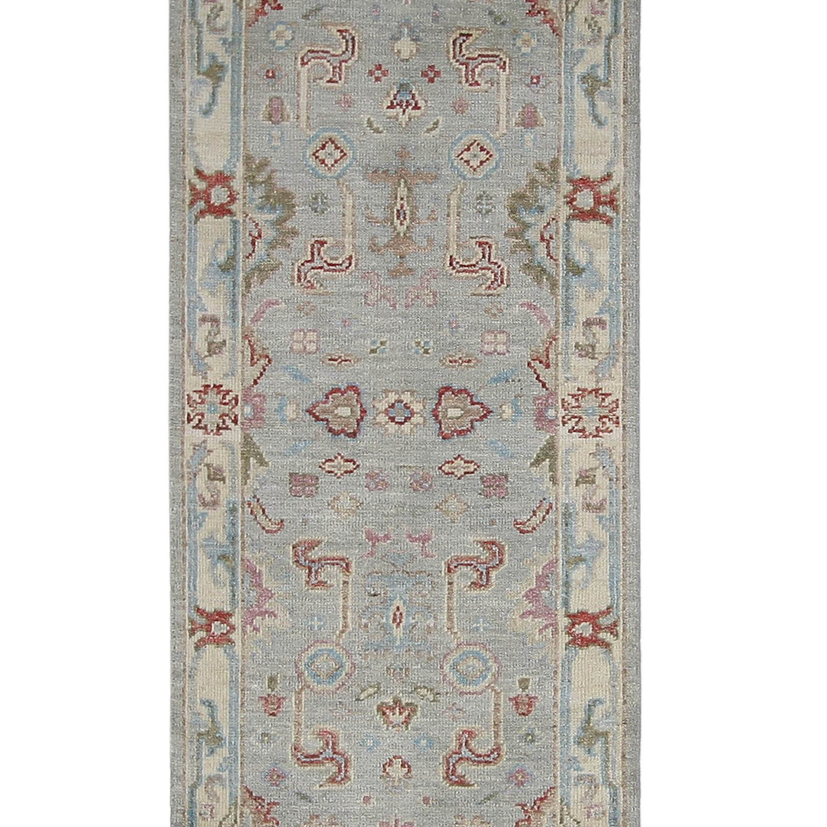 Pacific Ushak Wool Weft  Grey Beige Transitional