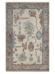 Pacific Ushak Wool Weft  Ivory Multi Transitional