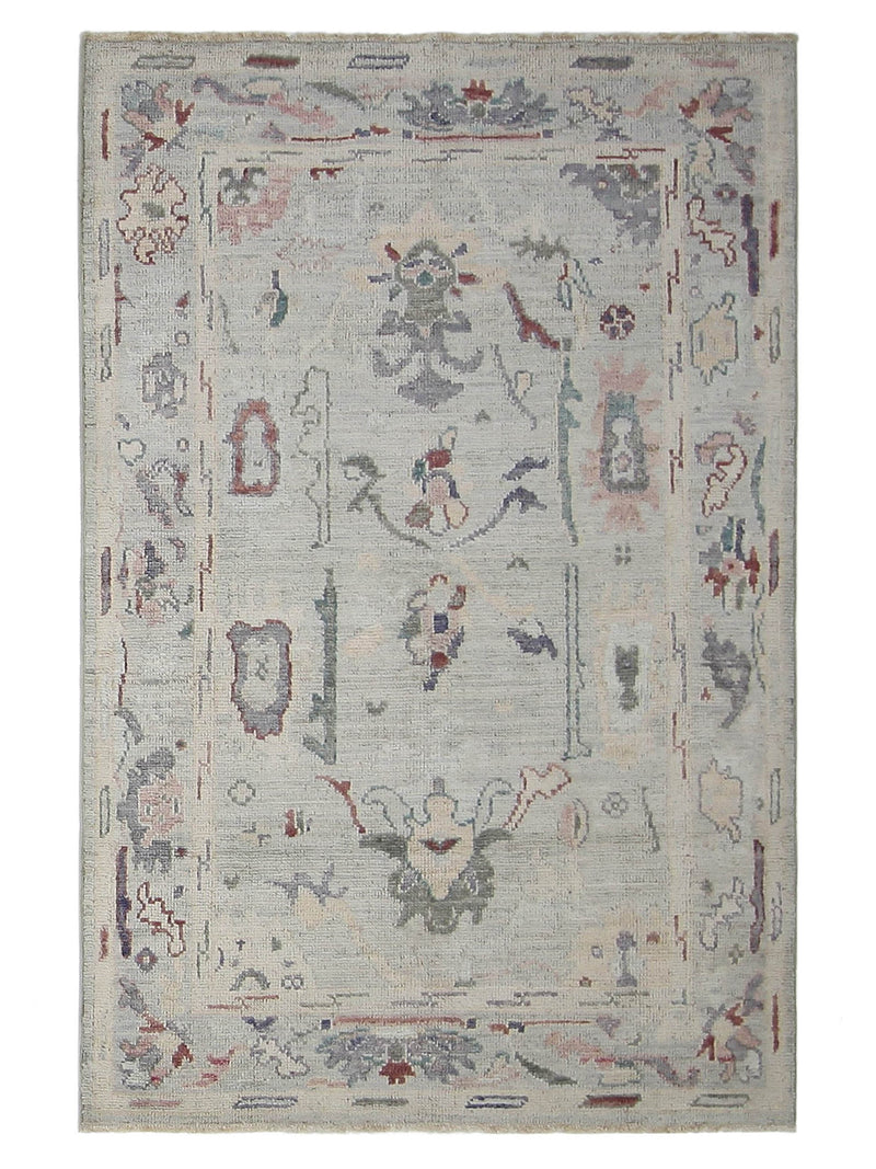 Pacific Ushak Wool Weft  Beige Multi Transitional