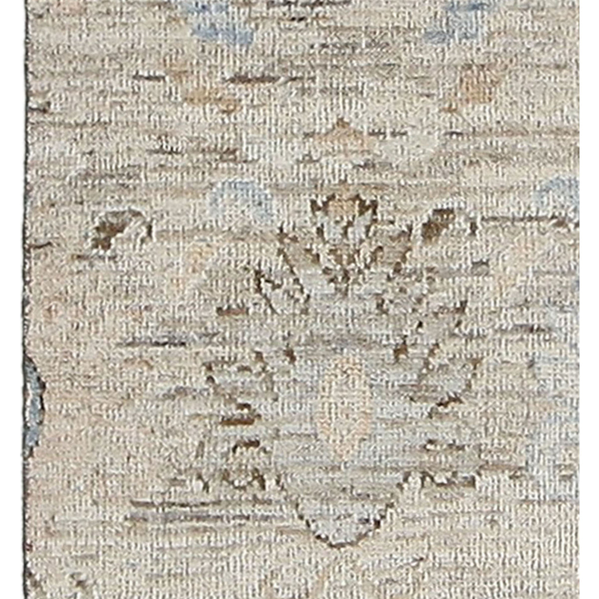 Pacific Ushak Wool Weft 42508 Brown Beige Transitional Hand Knotted Rug