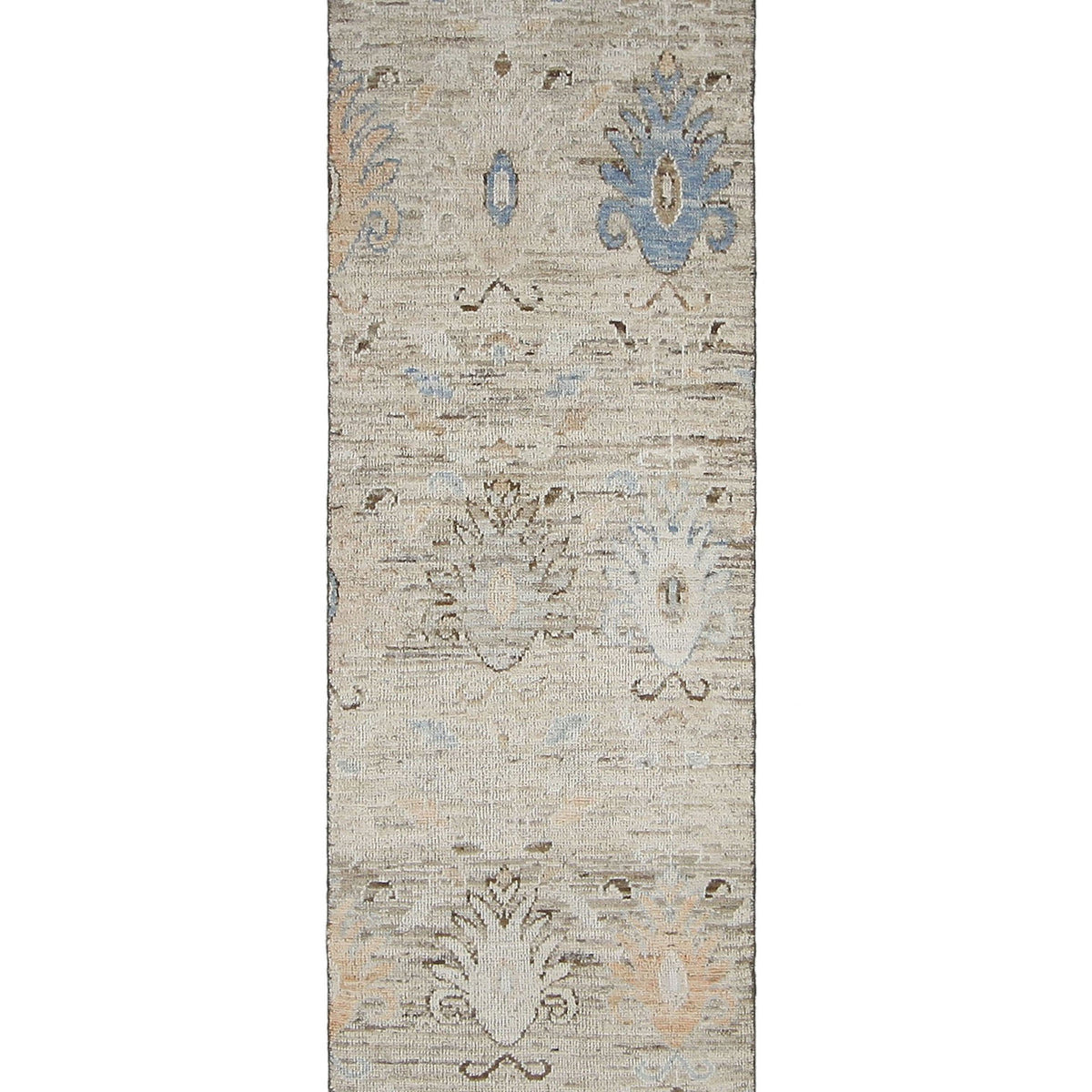 Pacific Ushak Wool Weft  Brown Beige Transitional