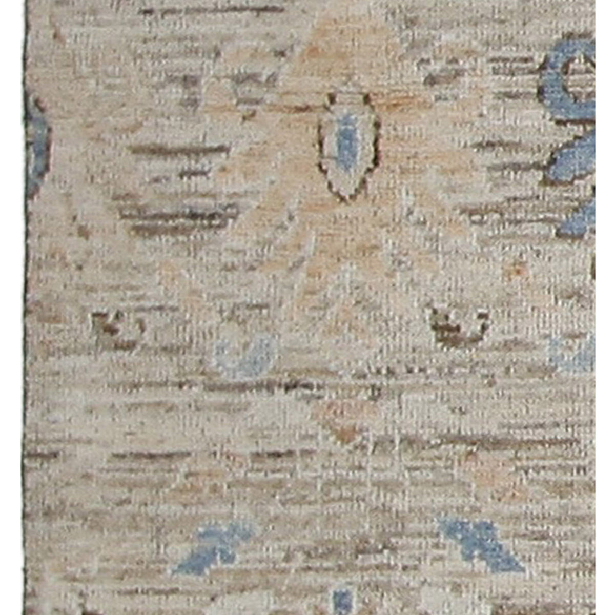 Pacific Ushak Wool Weft 42510 Linen Latte Transitional Hand Knotted Rug