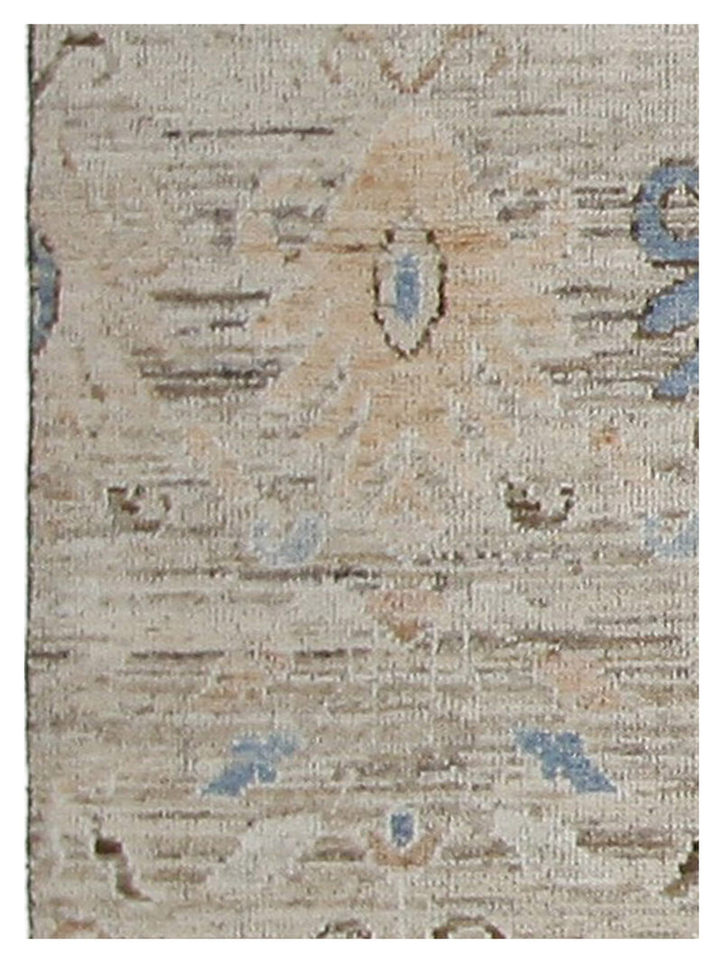 Pacific Ushak Wool Weft 42510 Linen Latte Transitional Hand Knotted Rug