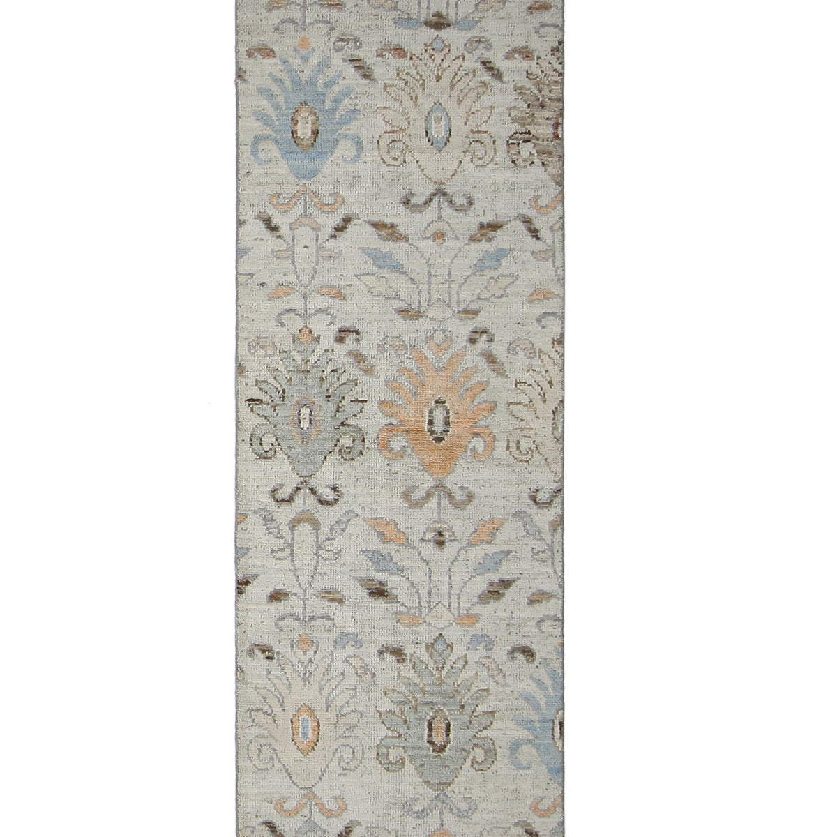 Pacific Ushak Wool Weft  Grey Ivory Transitional