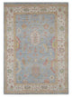Pacific Ushak Wool Weft  Lt.Blue Ivory Transitional