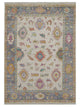 Pacific Ushak Wool Weft  Ivory Grey Transitional
