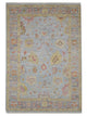 Pacific Ushak Wool Weft  Lt.Blue Grey Transitional