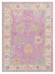 Pacific Ushak Wool Weft  Purple Ivory Transitional