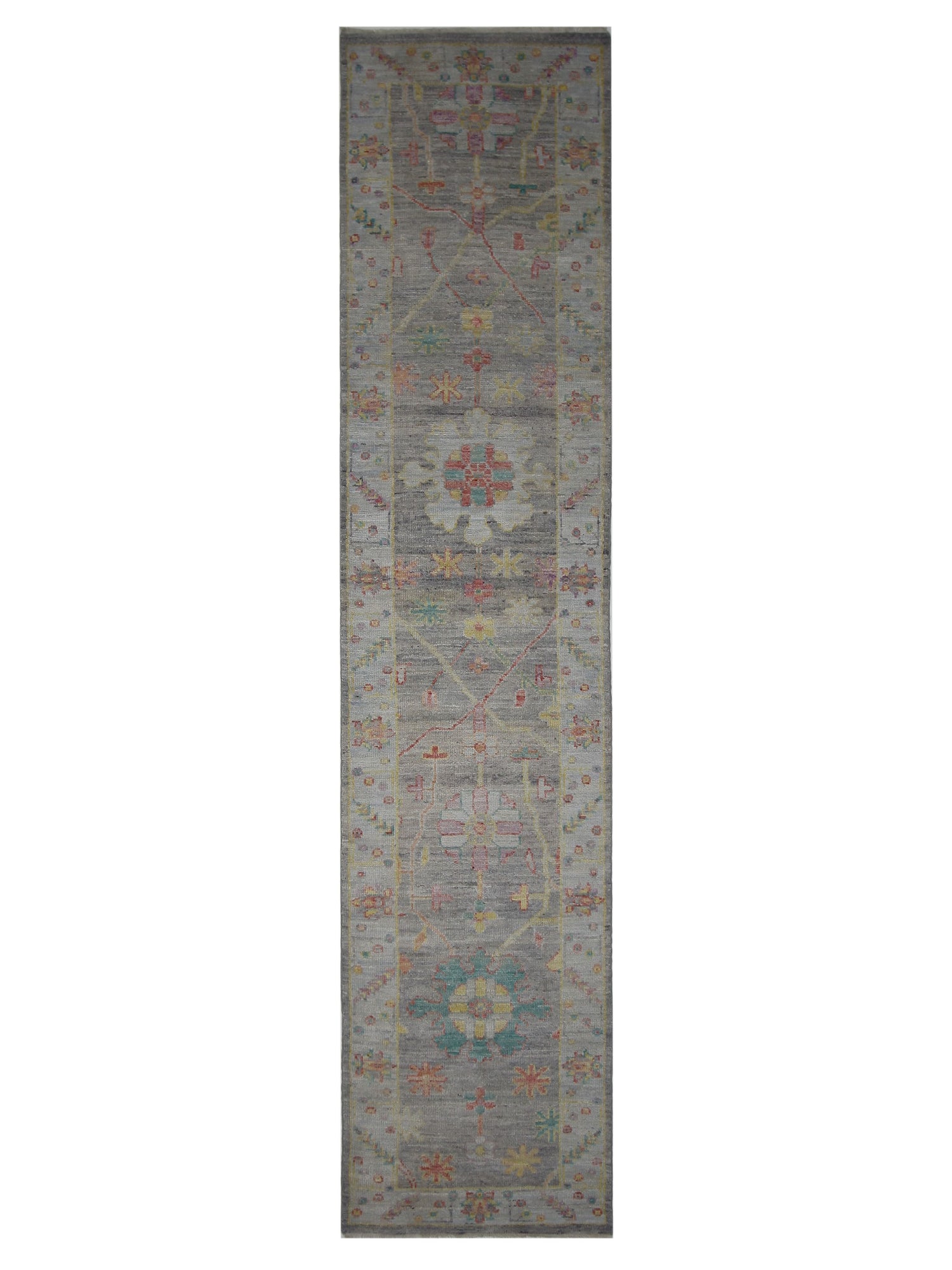 Pacific Ushak Wool Weft  Grey Lt.Grey Transitional