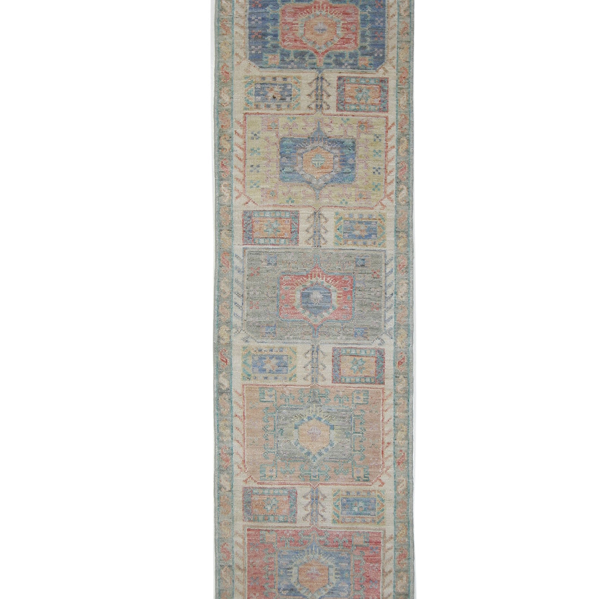 Pacific Ushak Wool Weft  Beige Multi Transitional