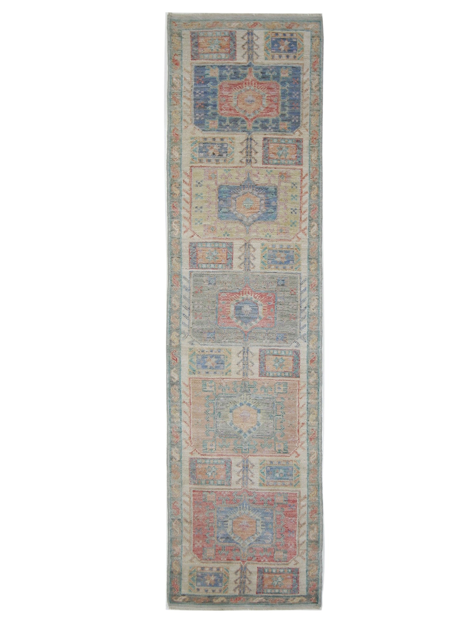Pacific Ushak Wool Weft  Beige Multi Transitional