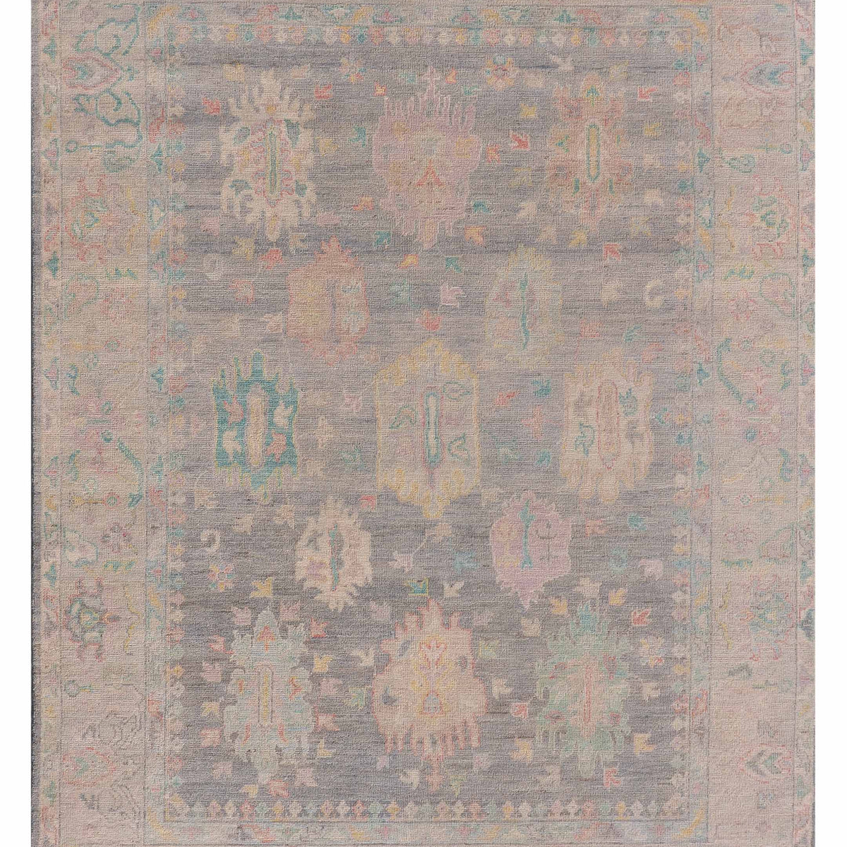 Pacific Ushak Wool Weft  Grey Lt.Grey Transitional