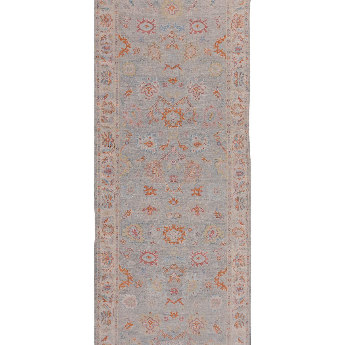 Pacific Ushak Wool Weft  Lt.Grey Ivory Transitional