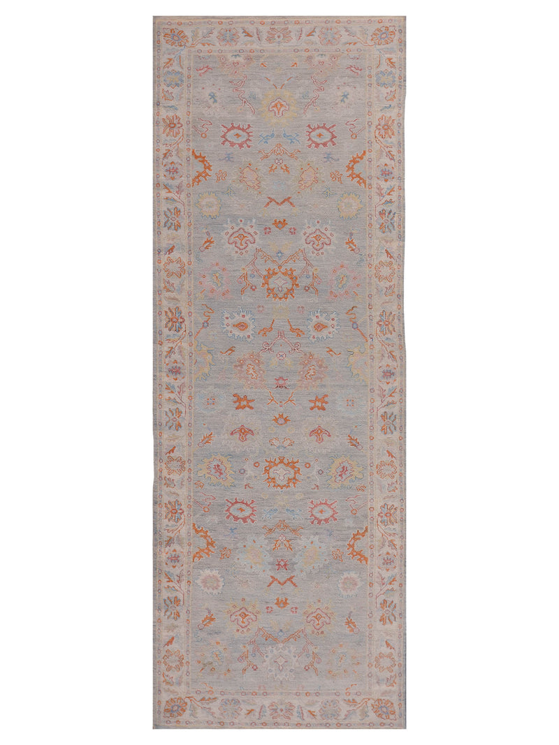 Pacific Ushak Wool Weft  Lt.Grey Ivory Transitional