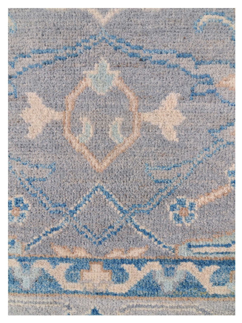 Pacific Ushak Wool Weft 42604 Grey Grey Transitional Hand Knotted Rug