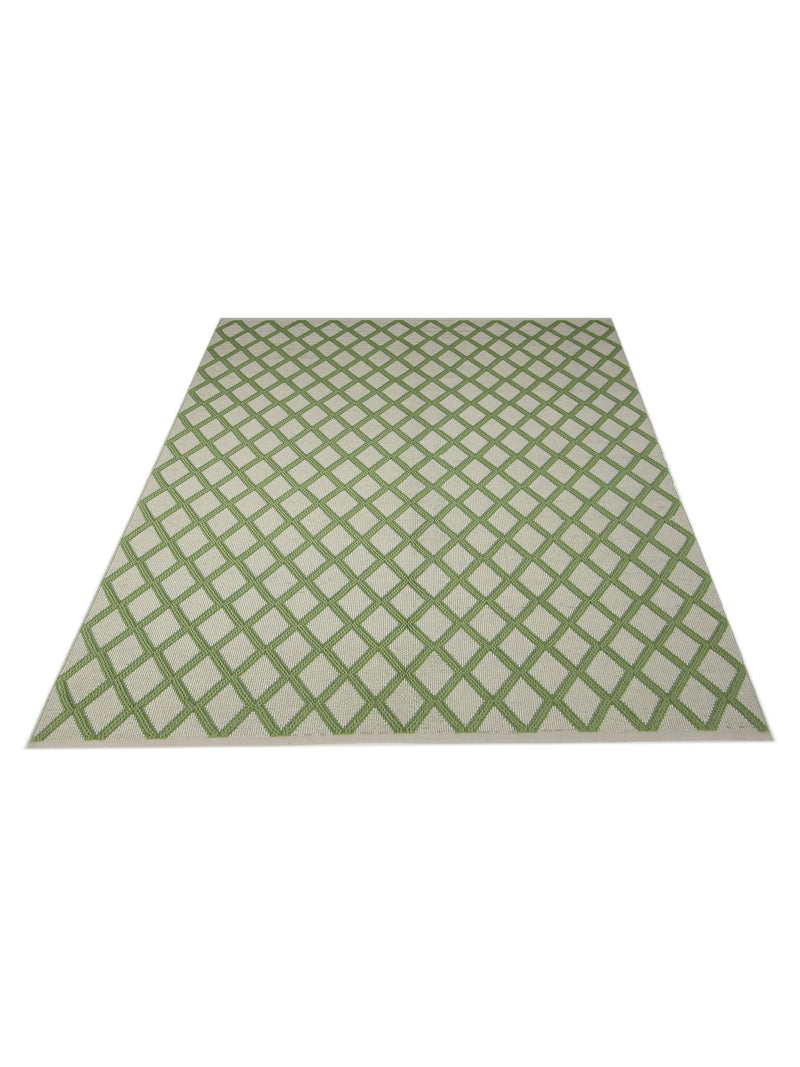 Pacific Meditarian 42609 Ivory Lime Modern Hand Knotted Rug