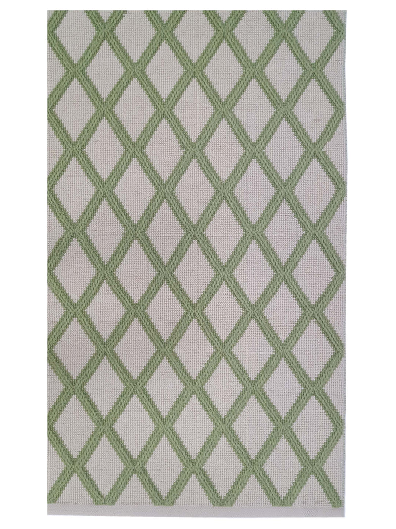 Pacific Meditarian 42609 Ivory Lime Modern Hand Knotted Rug