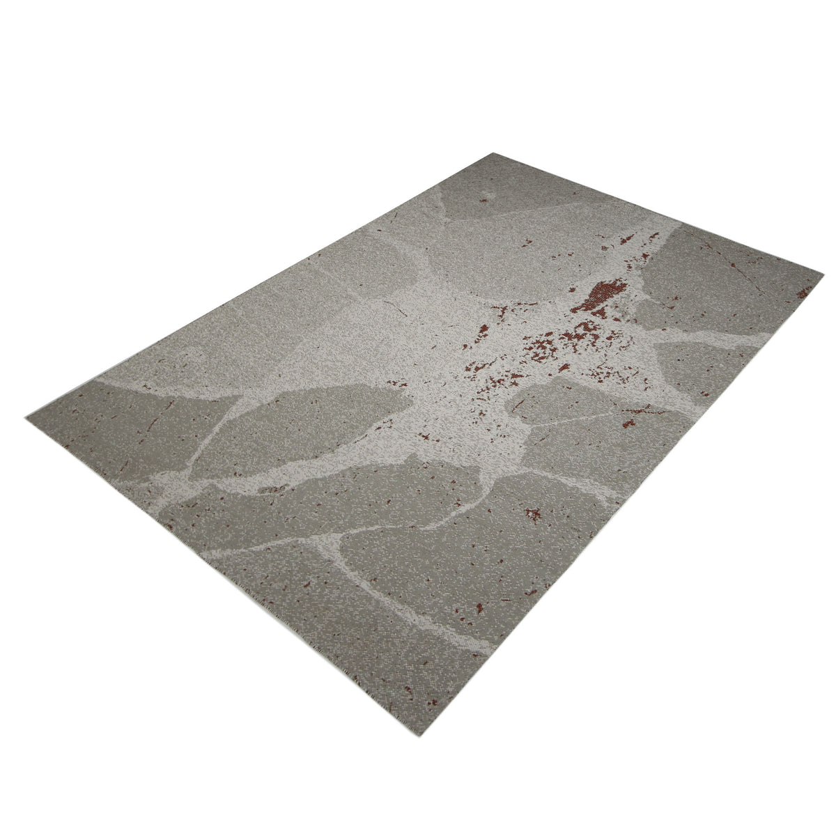 Pacific Meditarian RM-2 Grey Rust Modern Hand Knotted Rug