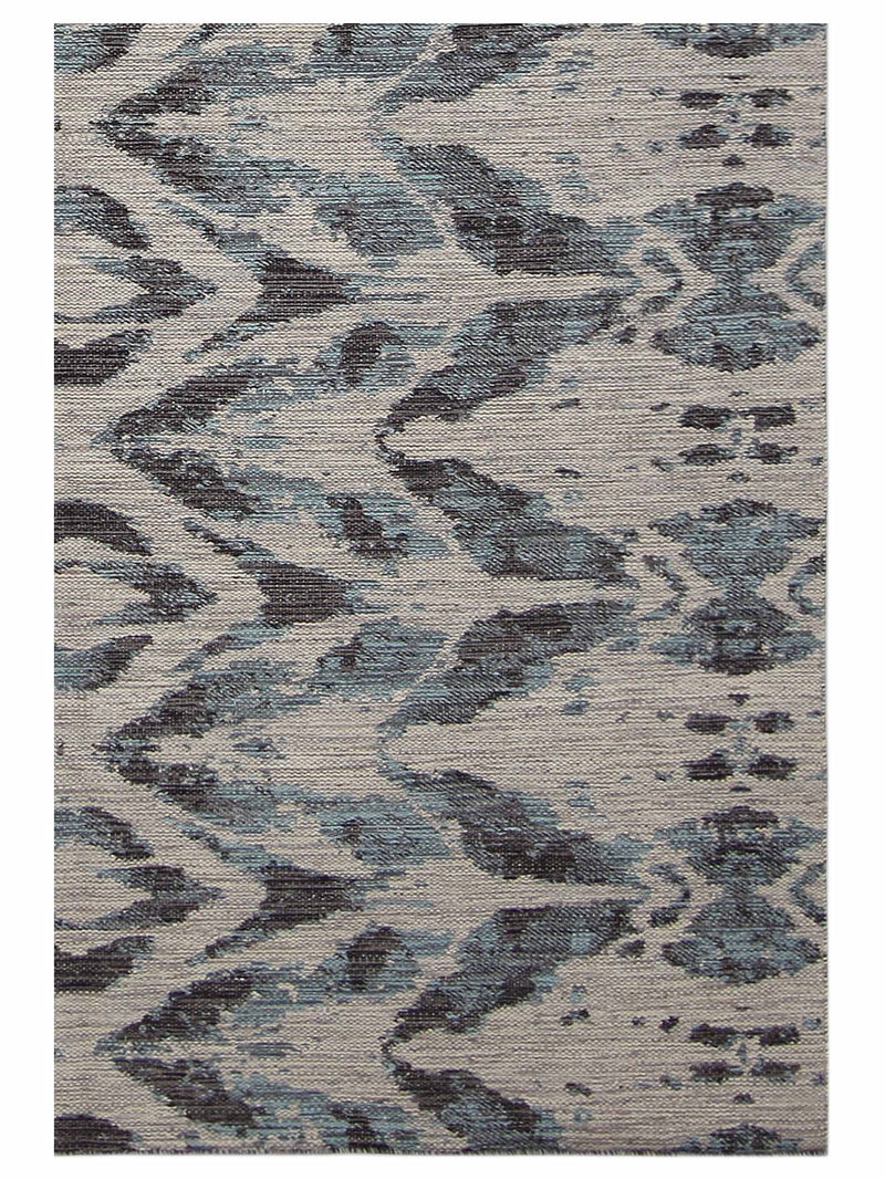 Pacific Meditarian RM-3 Grey Blue Modern Hand Knotted Rug