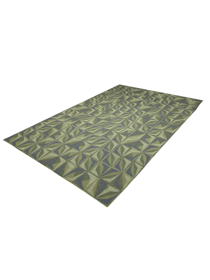Pacific Meditarian RM-4 Lime Grey Modern Hand Knotted Rug