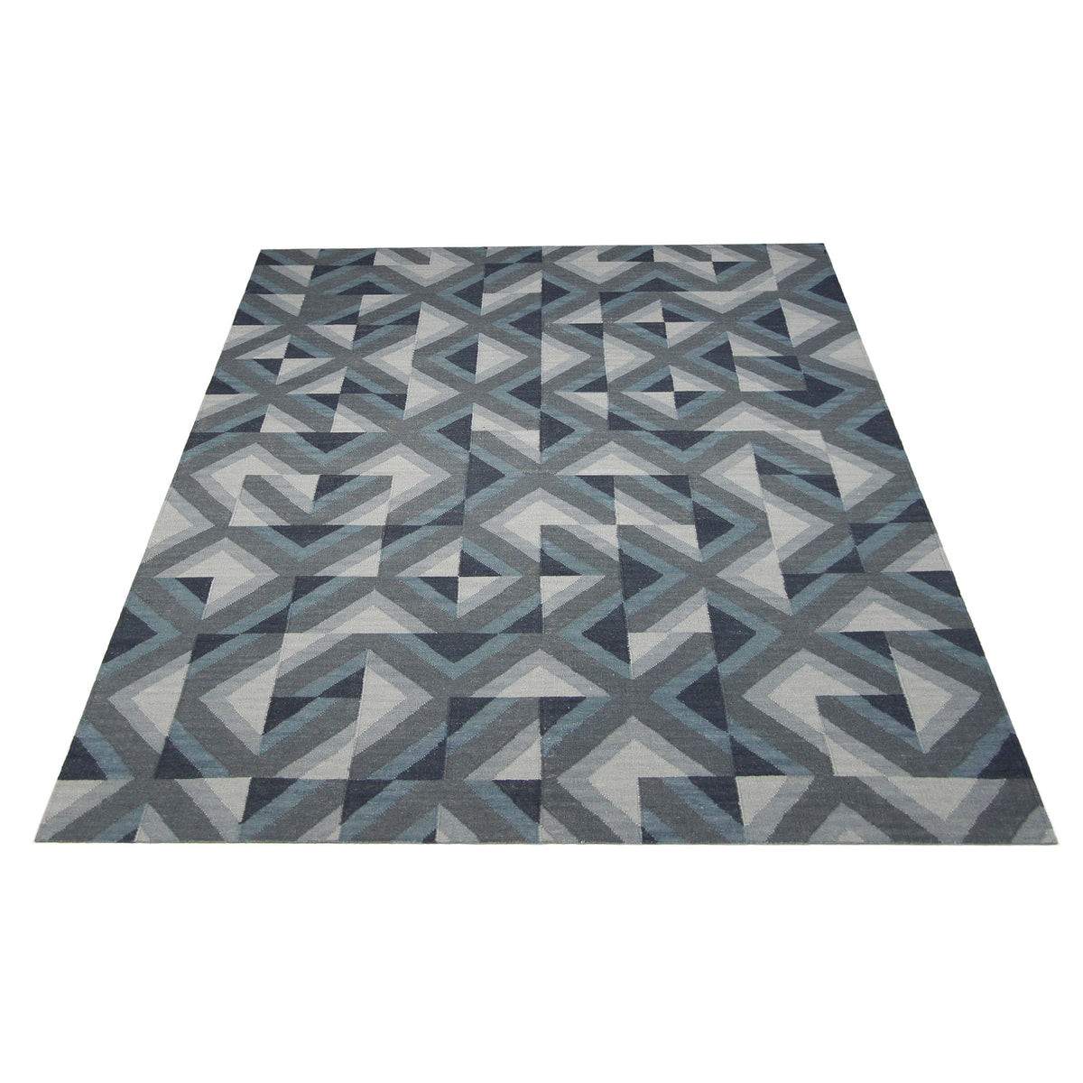 Pacific Meditarian RM-6 Blue Grey Modern Hand Knotted Rug