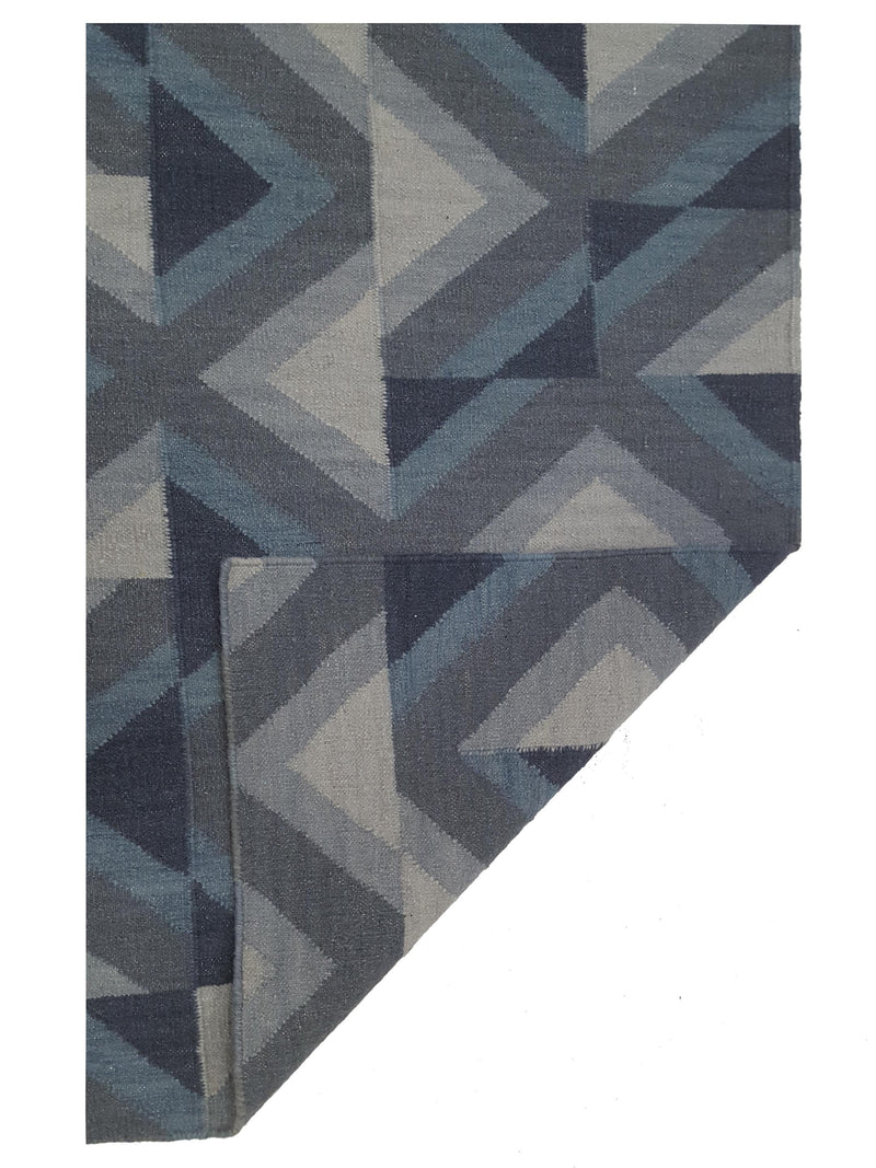 Pacific Meditarian RM-6 Blue Grey Modern Hand Knotted Rug