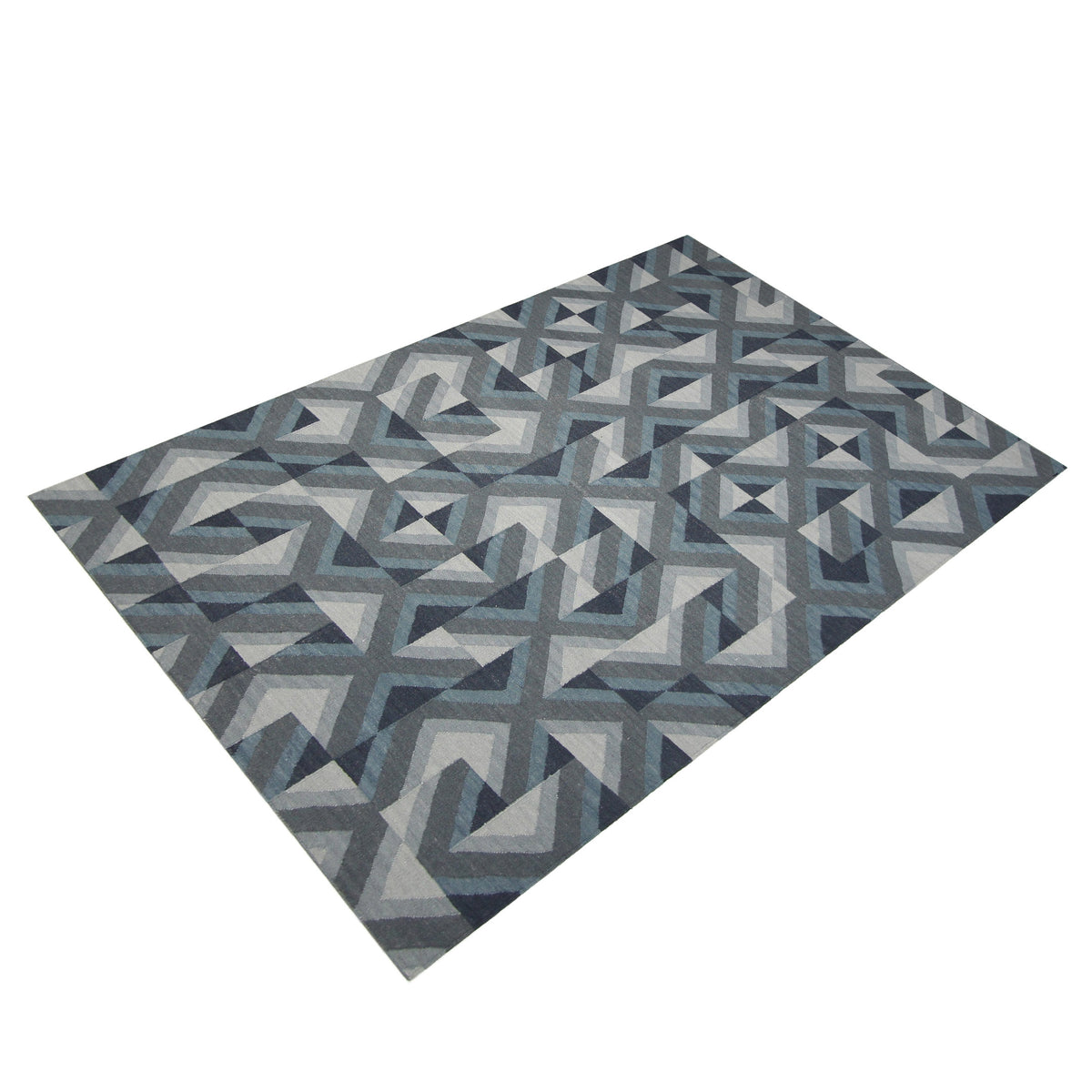 Pacific Meditarian RM-6 Blue Grey Modern Hand Knotted Rug