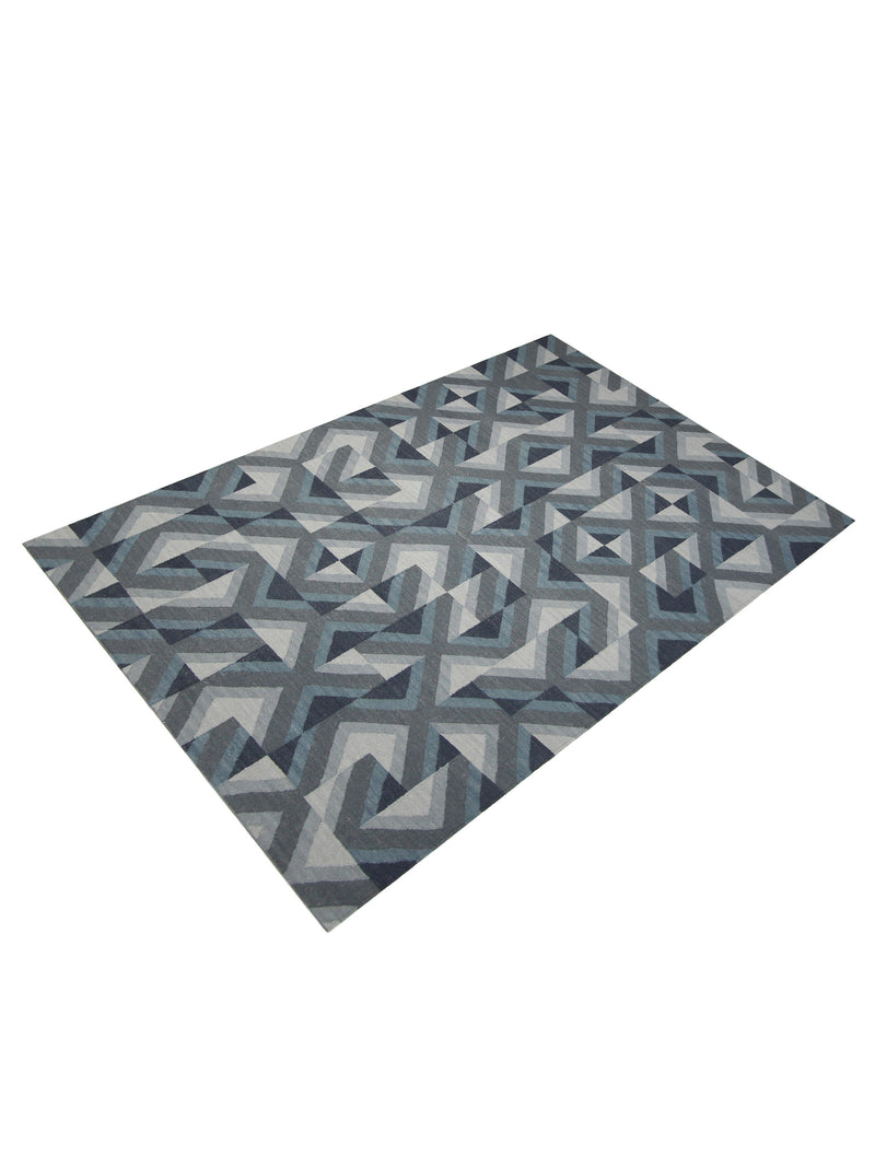 Pacific Meditarian RM-6 Blue Grey Modern Hand Knotted Rug