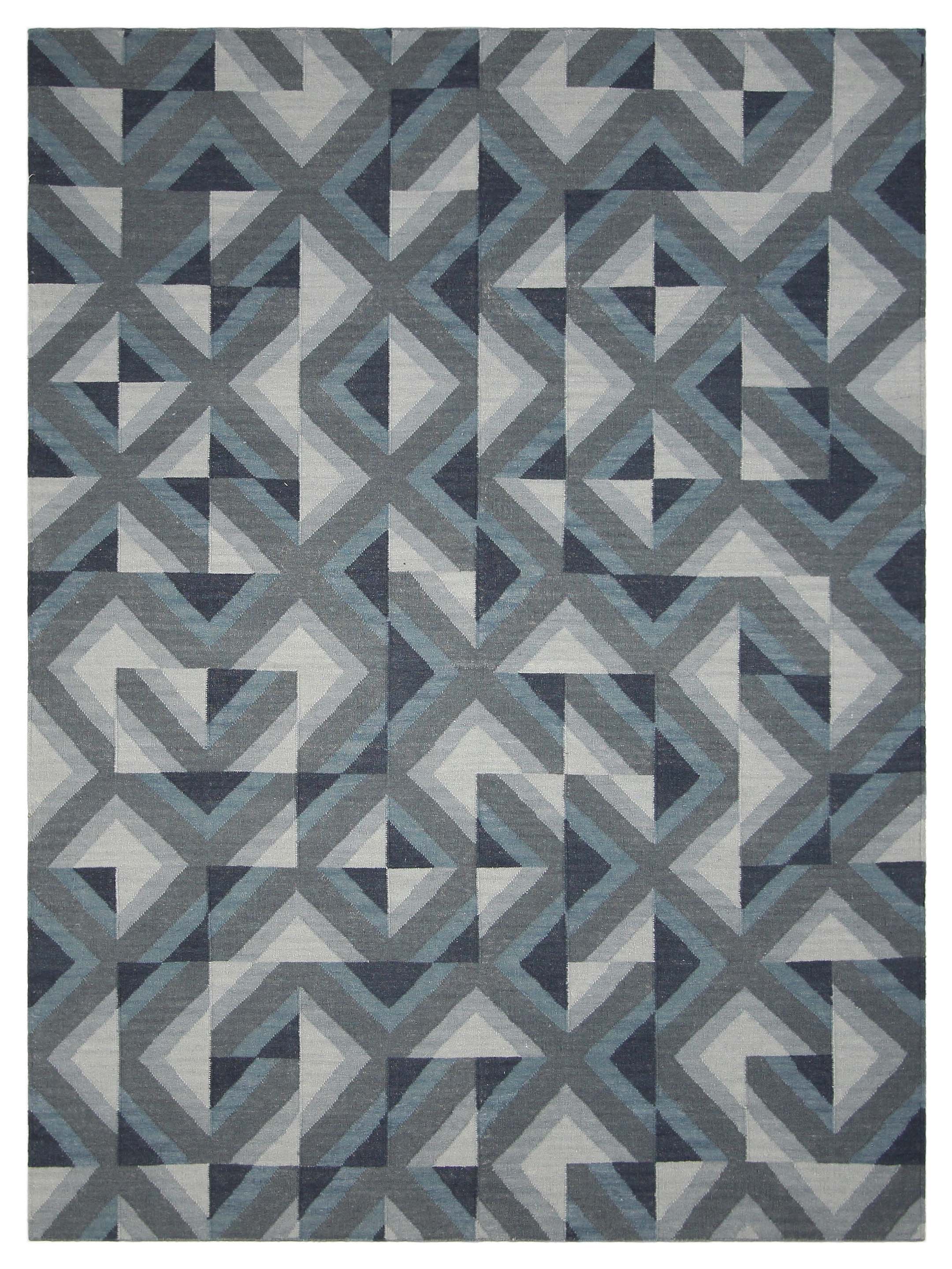 Pacific Meditarian RM-6 Blue Grey Modern Hand Knotted Rug – Pacific Rugs