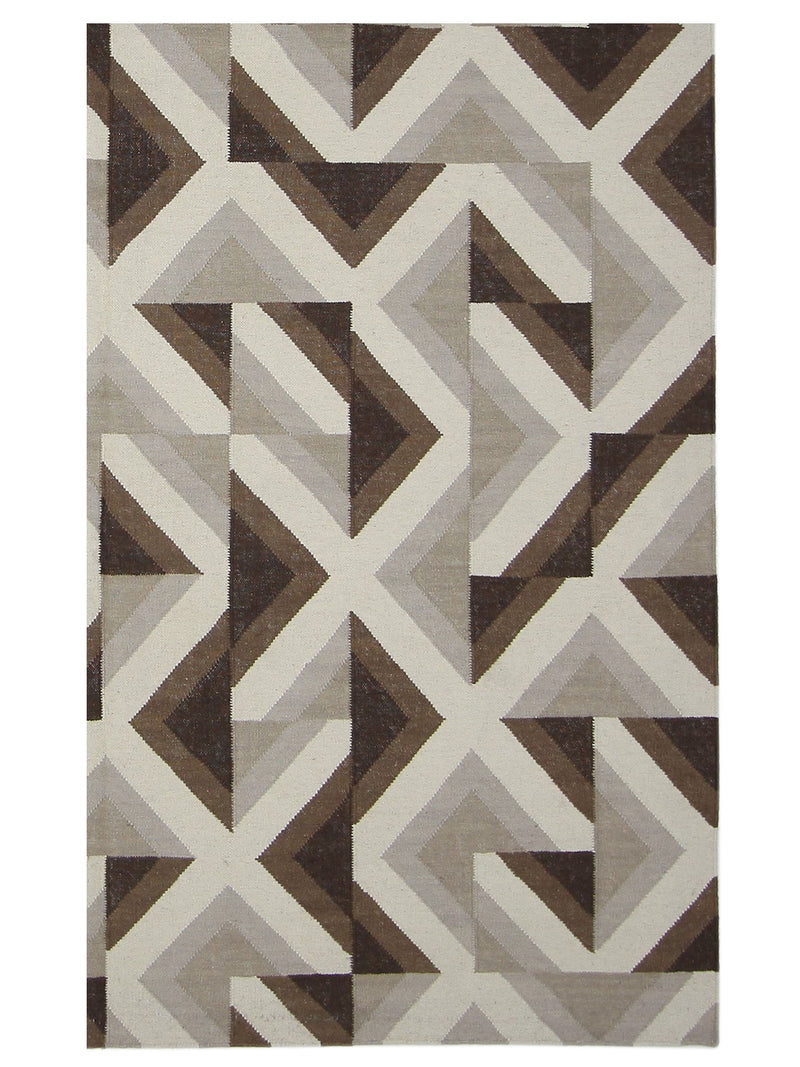 Pacific Meditarian RM-10 Ivory Brown Modern Hand Knotted Rug