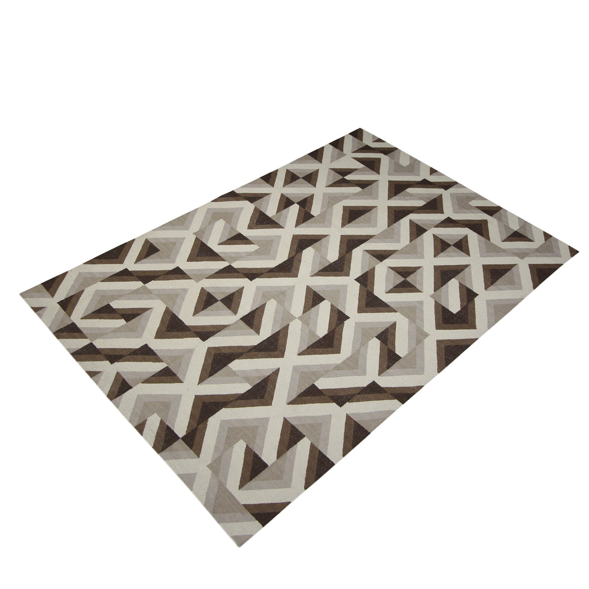 Pacific Meditarian RM-10 Ivory Brown Modern Hand Knotted Rug