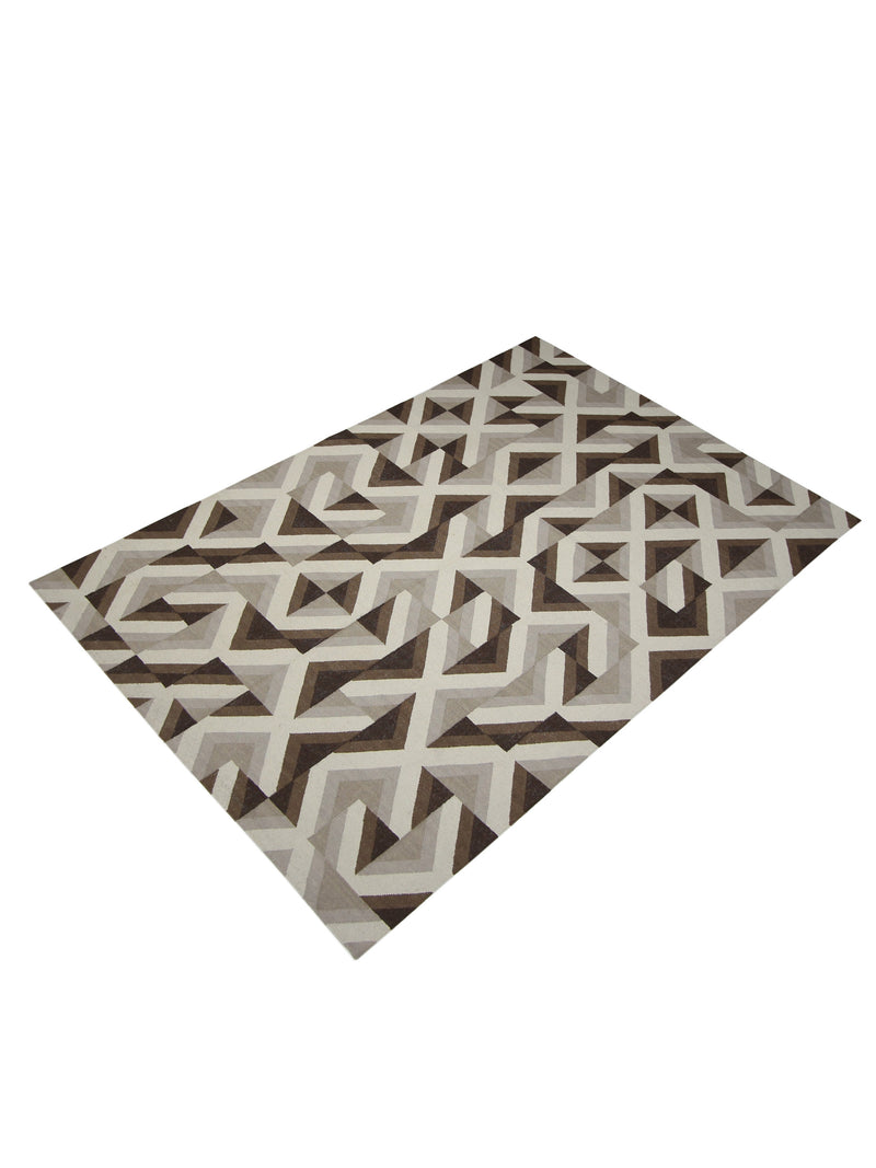 Pacific Meditarian RM-10 Ivory Brown Modern Hand Knotted Rug