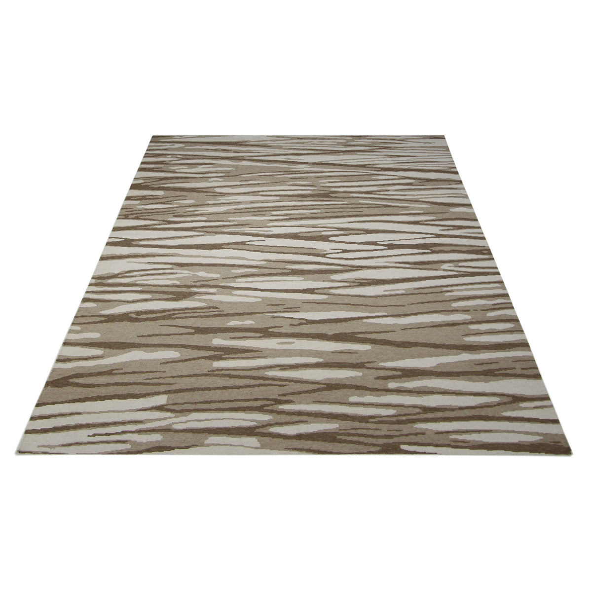 Pacific Meditarian RM-11 Ivory Brown Modern Hand Knotted Rug
