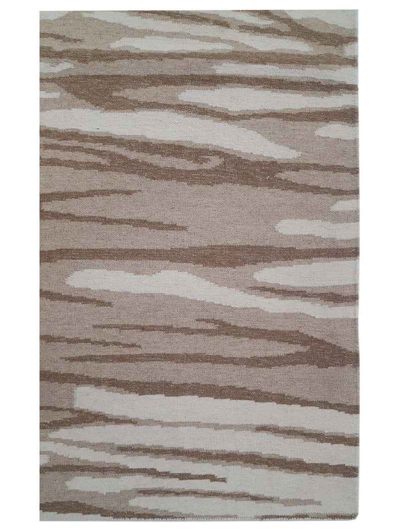 Pacific Meditarian RM-11 Ivory Brown Modern Hand Knotted Rug