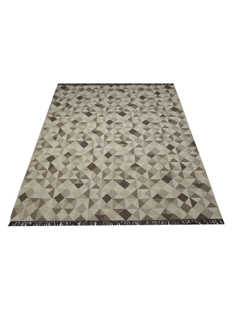 Pacific Meditarian RM-13 Ivory Brown Modern Hand Knotted Rug