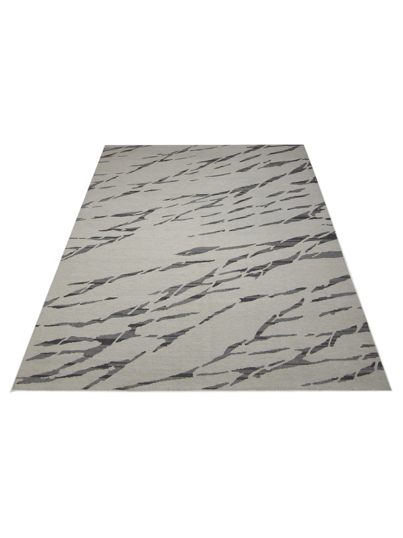 Pacific Meditarian RM-18 Ivory Khaki Modern Hand Knotted Rug