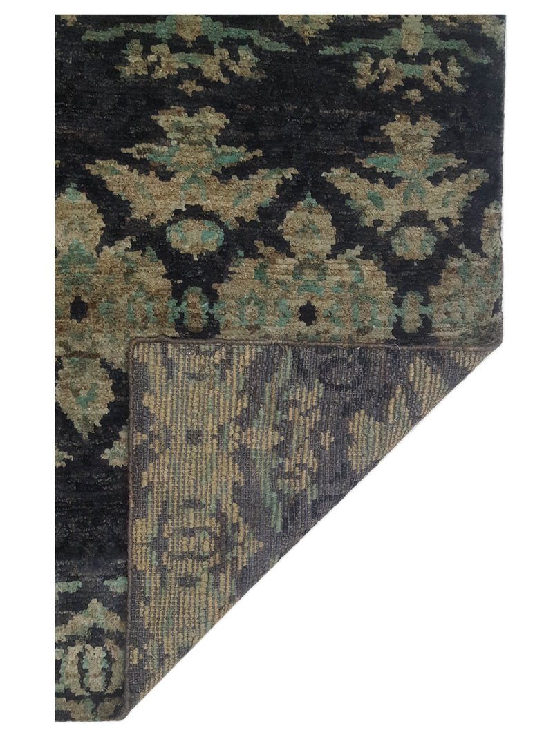 Pacific Moroccan I 42650 Green Cream Modern Hand Knotted Rug