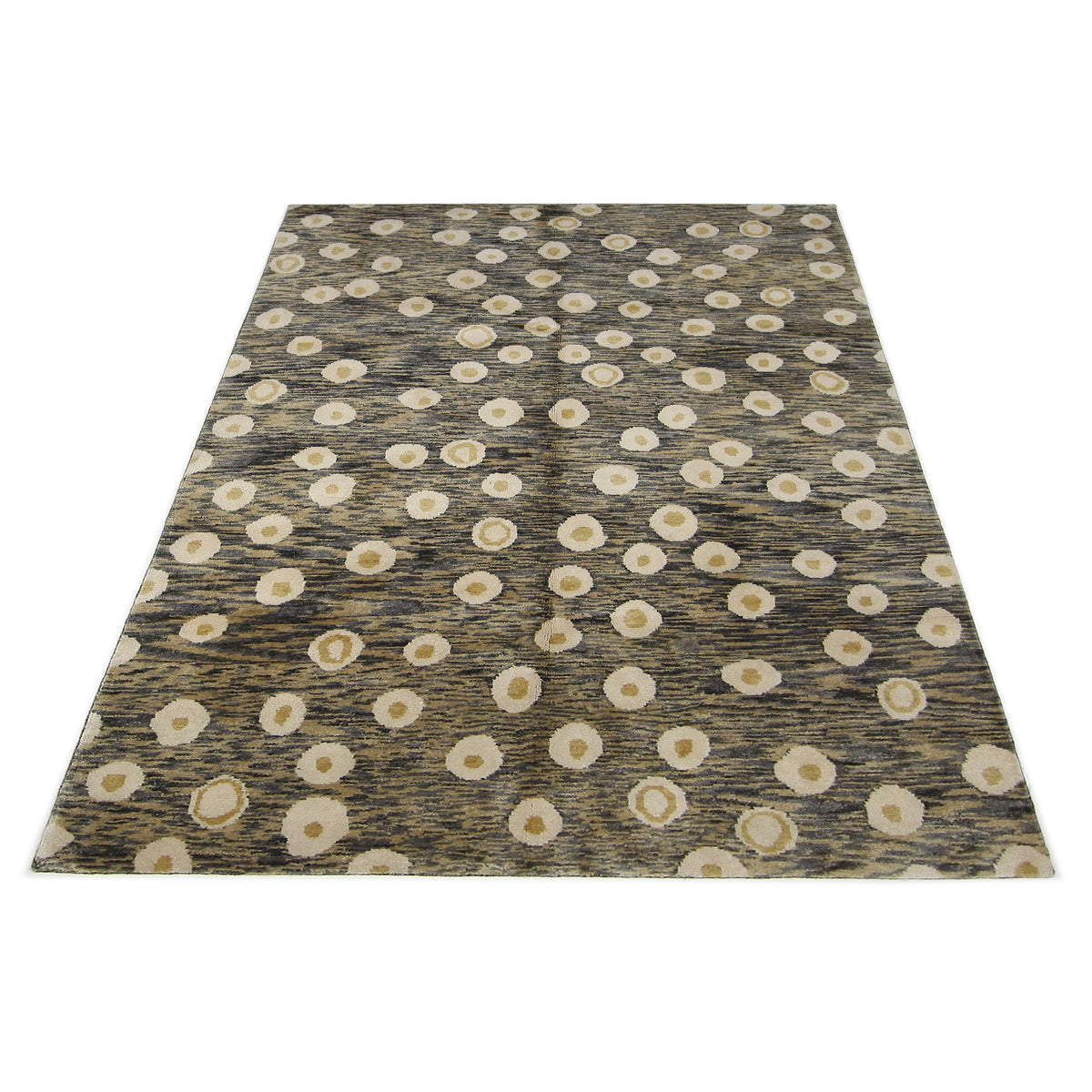 Pacific Moroccan I 42653 Gold Multi Modern Hand Knotted Rug