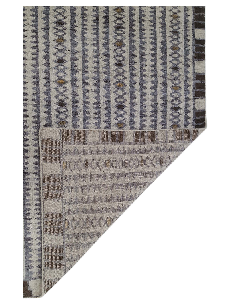 Pacific Moroccan I 42654 Beige Grey Modern Hand Knotted Rug