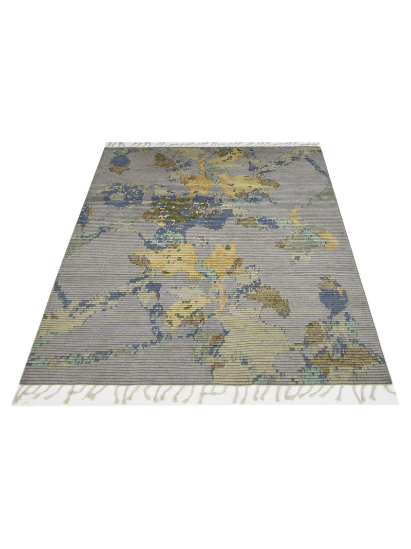 Pacific Moroccan I RM-29 Grey Yellow Modern Hand Knotted Rug