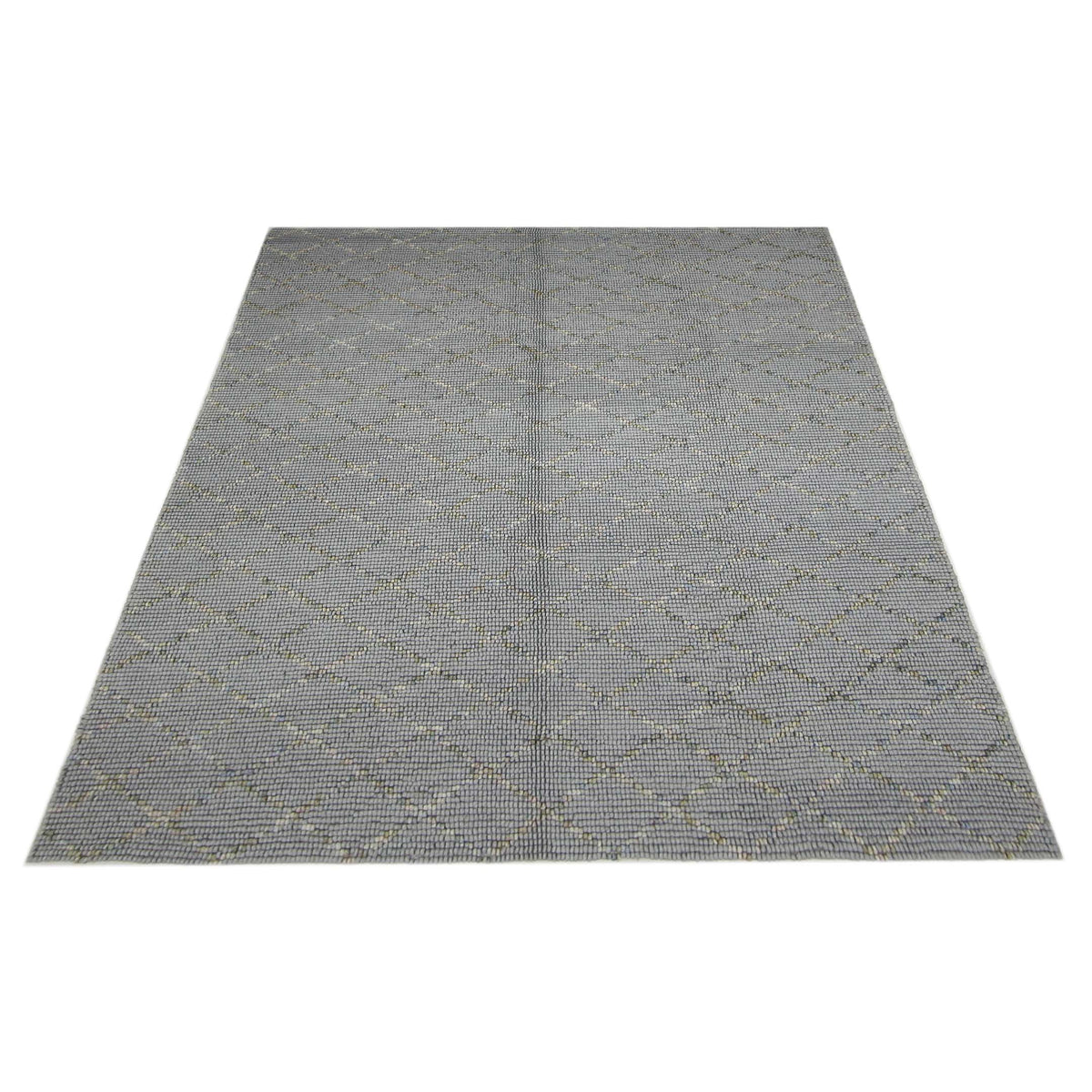 Pacific Moroccan I RM-32 Lt.Blue Silver Modern Hand Knotted Rug